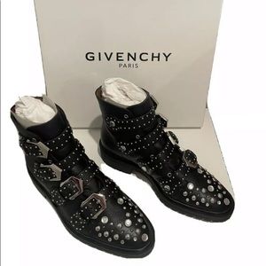 Givenchy Black Studded Boots/Booties 8.5 Size Brand New